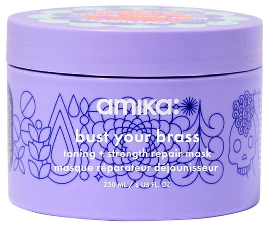 amika Bust Your Brass Toning + Strength Repair Mask 8oz